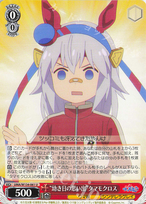 ヴァイス ウマ娘 シンデレラグレイ タマモクロス SP サイン SP “日本一