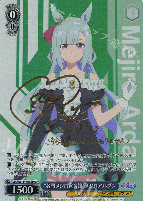 傷】 SP “名門メジロ家令嬢”メジロアルダン(サイン入り) 販売 | アニメ