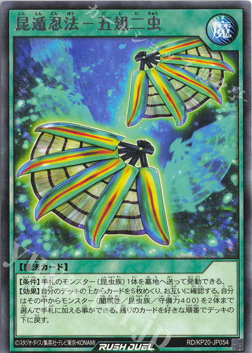 R 昆遁忍法－五翅二虫 販売 | [KP20] 悠久のギャラクティカ | 遊戯王
