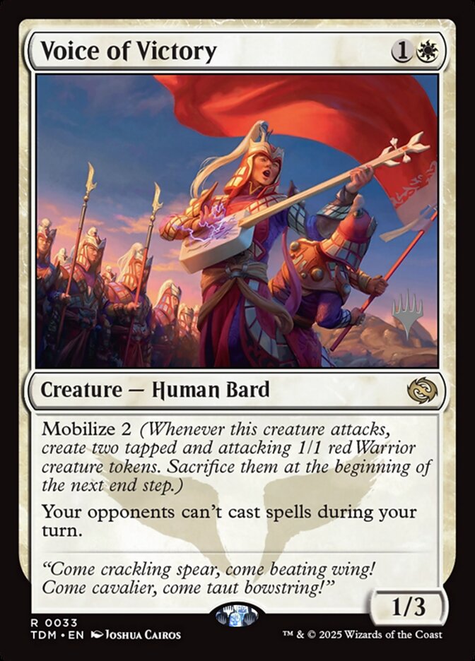 Voice of Victory · Tarkir: Dragonstorm Promos (PTDM) #33p