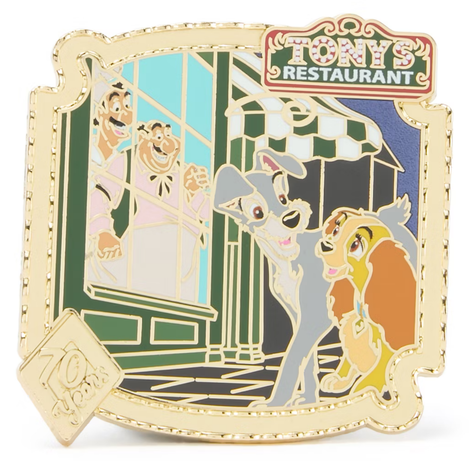 HKDL - Tony's Restaurant Limited Release Pin, Lady and the Tramp