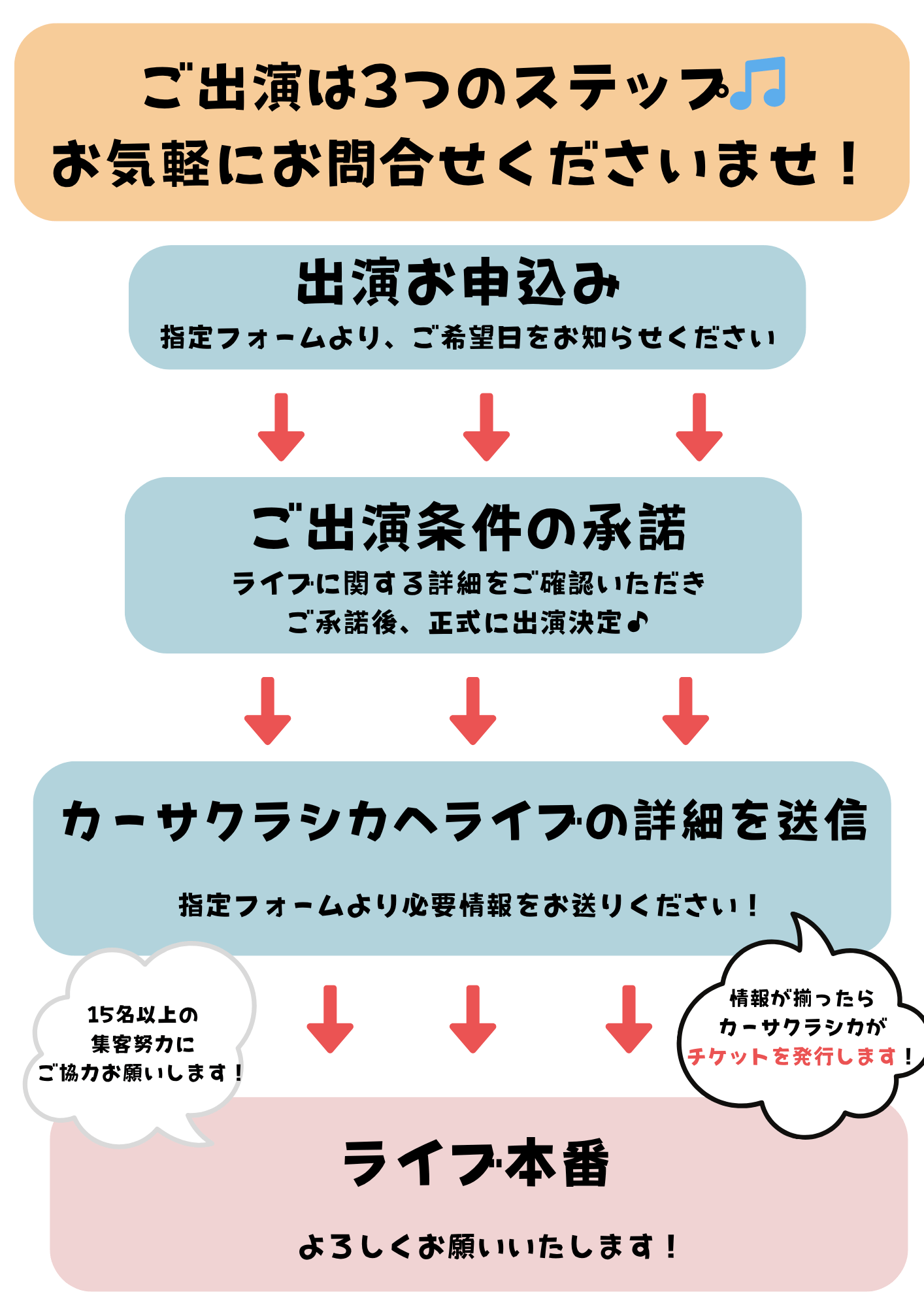 ライブ出演について🎶～出演者募集中（随時）～ - Casa Classica