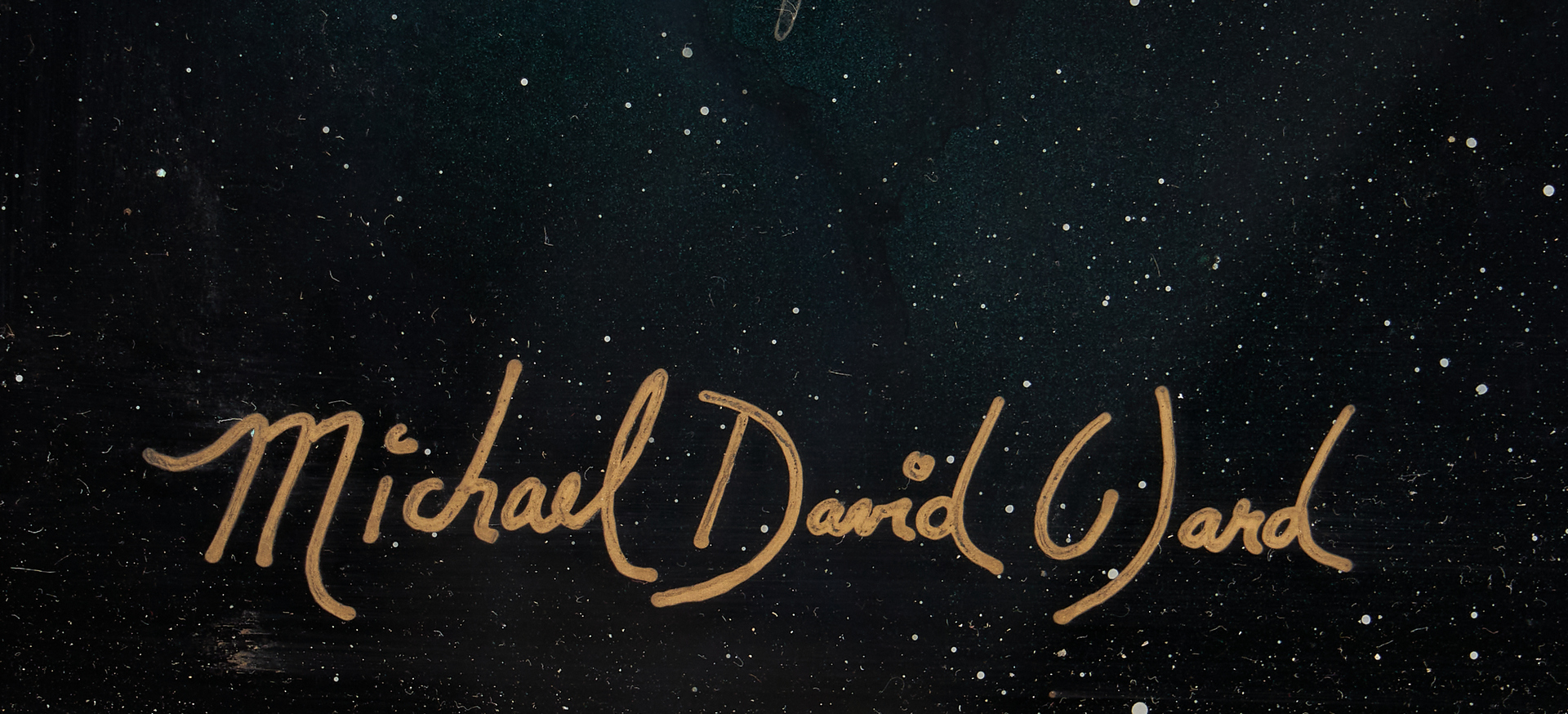 Lot 870: Michael David Ward Reverse Glass Painting, Lunar Gold