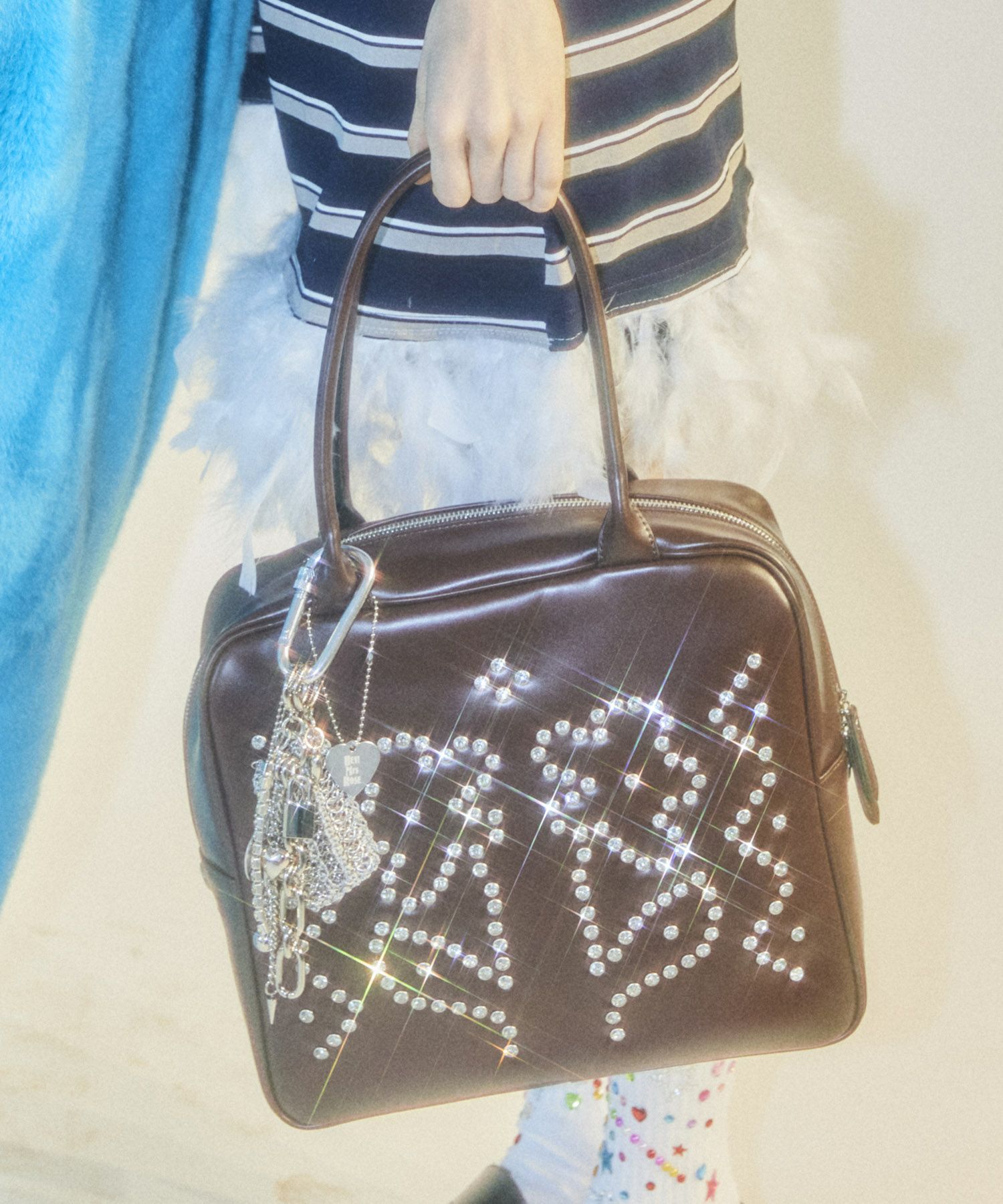 HEY! Mrs ROSE(ヘイ！ミセスローズ)Rhinestone Boston | CASSELINI