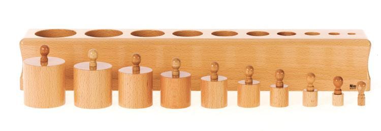 モンテ 新円柱さし1のみ | 感覚教具 | モンテッソーリ教具・書籍