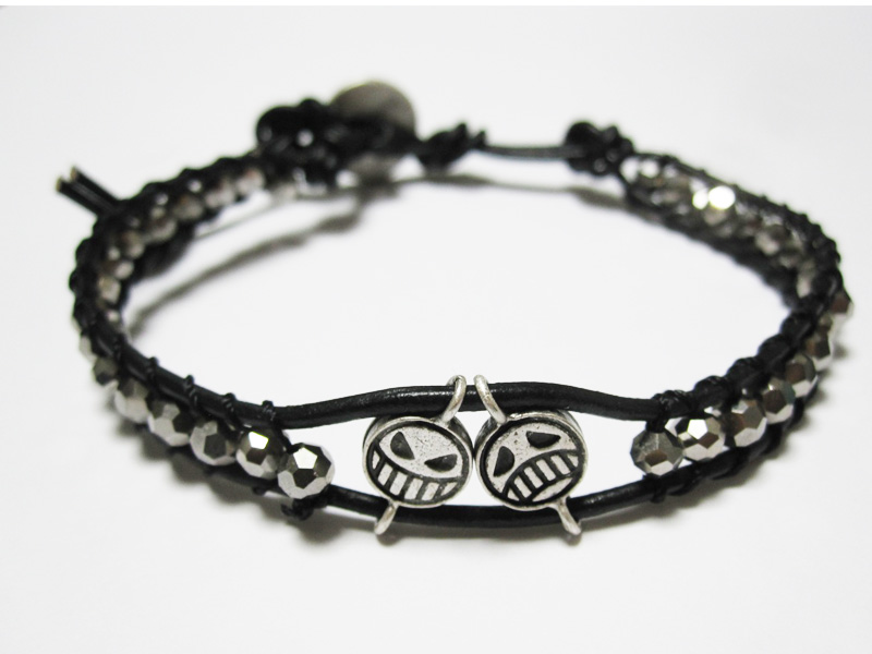 ONE PIECE（ワンピース）エース・1ラップ レザーブレスレット