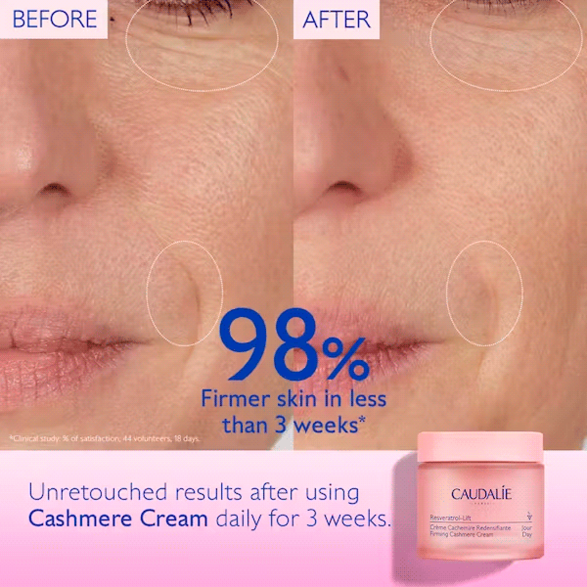 Resveratrol-Lift Зміцнюючий Денний Крем-Кашемір|CAUDALIE®