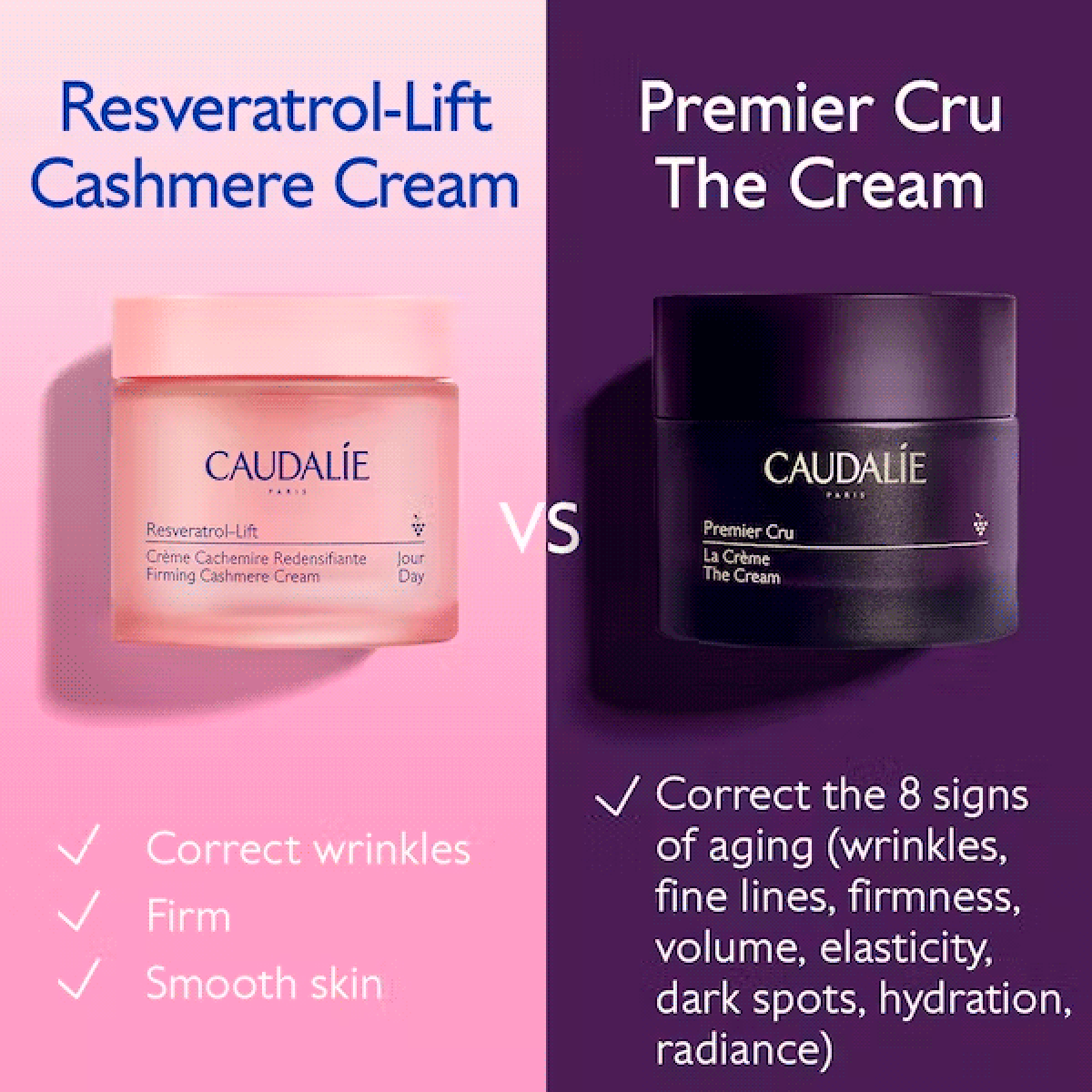 Resveratrol-Lift Зміцнюючий Денний Крем-Кашемір|CAUDALIE®