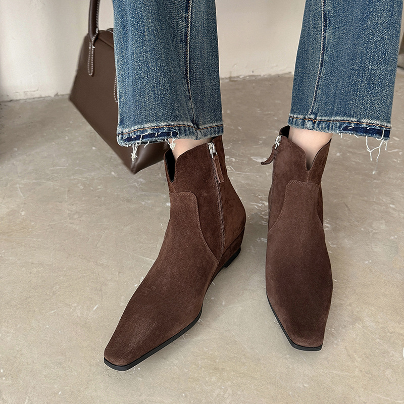 CHIKO Aiko Pointy Toe Wedge Ankle Boots