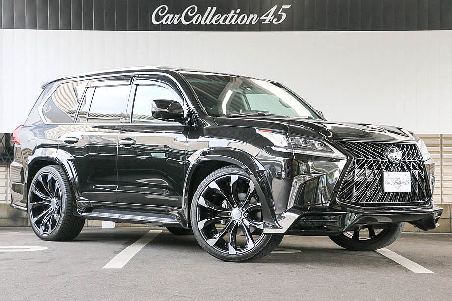 レクサス LX570 ワンオーナー車 WALDエアロ スターライトブラック