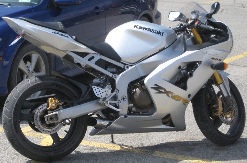 03-04 Kawasaki ZX6R/636 VooDoo Polished Slip-On Exhaust