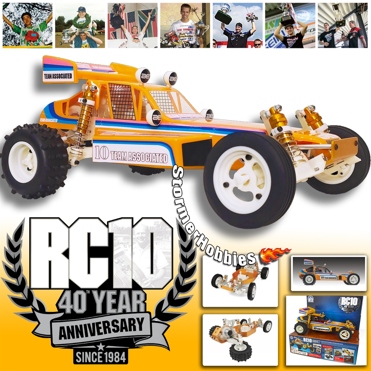 Associated RC10 40th Aniversary Electric 2wd 1/10th Classic Buggy Kit