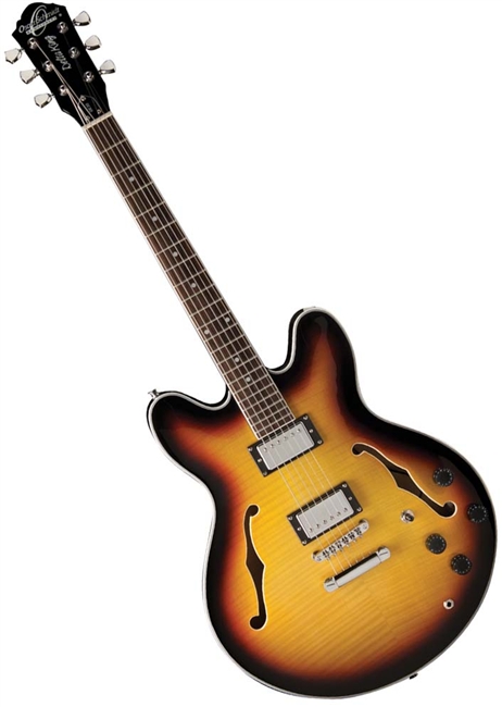 Oscar Schmidt OE30TS Semi Hollowbody Electric Guitar - Sunburst