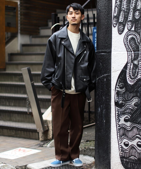 秋はルーズなレザーで！｜ビームス 博多｜BEAMS