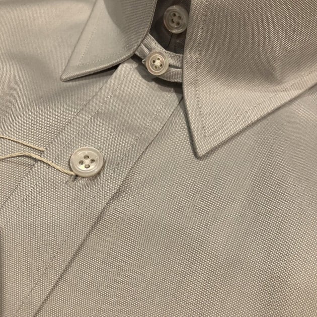 BEAMS F＞グレー シャンブレー タブカラーシャツ｜ビームス 立川｜BEAMS