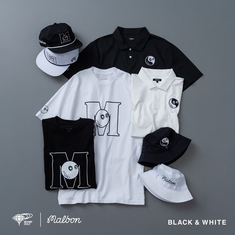 MALBON GOLF × BEAMS GOLF〉 BLACK & WHITE コレクション発売と