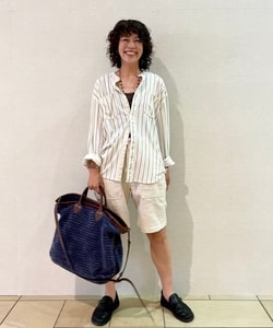 BEAMS PLUS（ビームス プラス）RRL / Striped Linen-Cotton Jersey