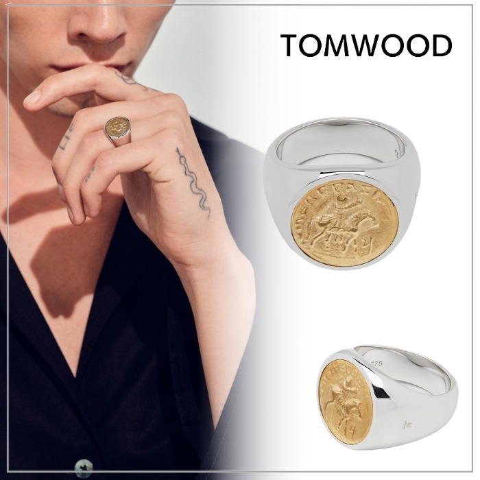 印台】Tom Woodトムウッド コインシグネットリング ゴールド (Tom Wood