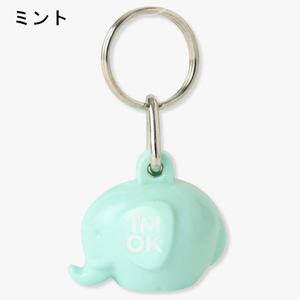 別注 すぐ届く【 I'M OK ロゴ入】ロンハーマン キーホルダー 象 (Ron