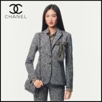 プリント デニム ジャカード♪【CHANEL】ジャケット (CHANEL