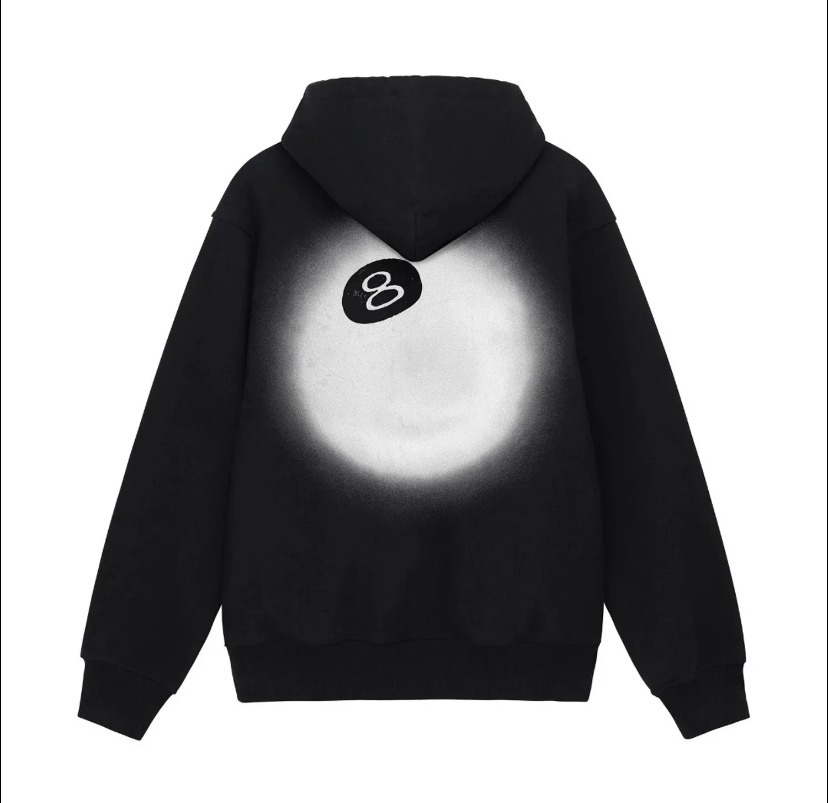 ☆送料・関税込☆Stussy☆Stussy 8 Ball Fade Hoodie Black☆ (STUSSY