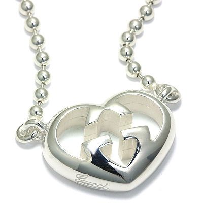 GUCCI インターロッキング ロゴ Gハート ネックレス (GUCCI/ネックレス