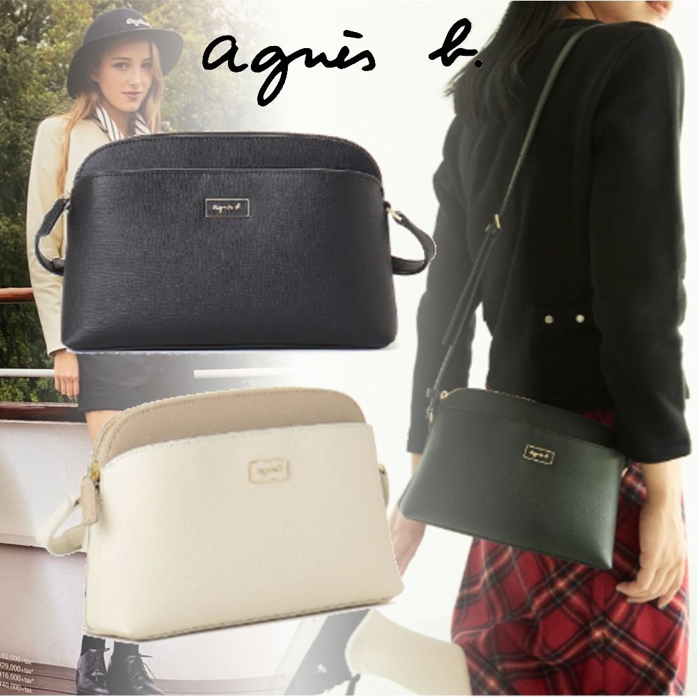 アニエスベー】素敵！スプリットレザー ショルダーバッグ (Agnes b