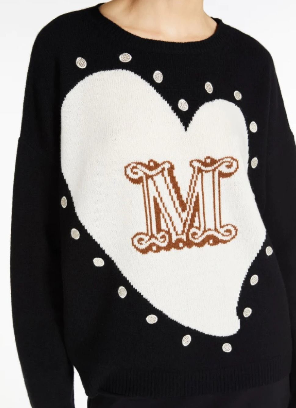 関税送料込】MAX MARA☆ ハートモチーフ ニット PANARIA (Max Mara