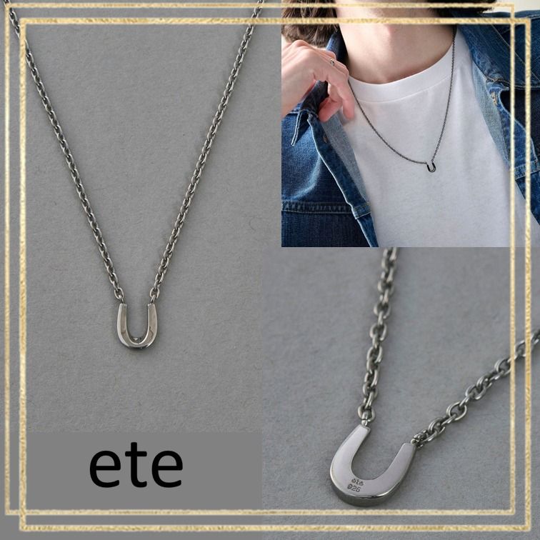 ete ネックレス シェア ホースシュー ブラックルテニウム 国内発