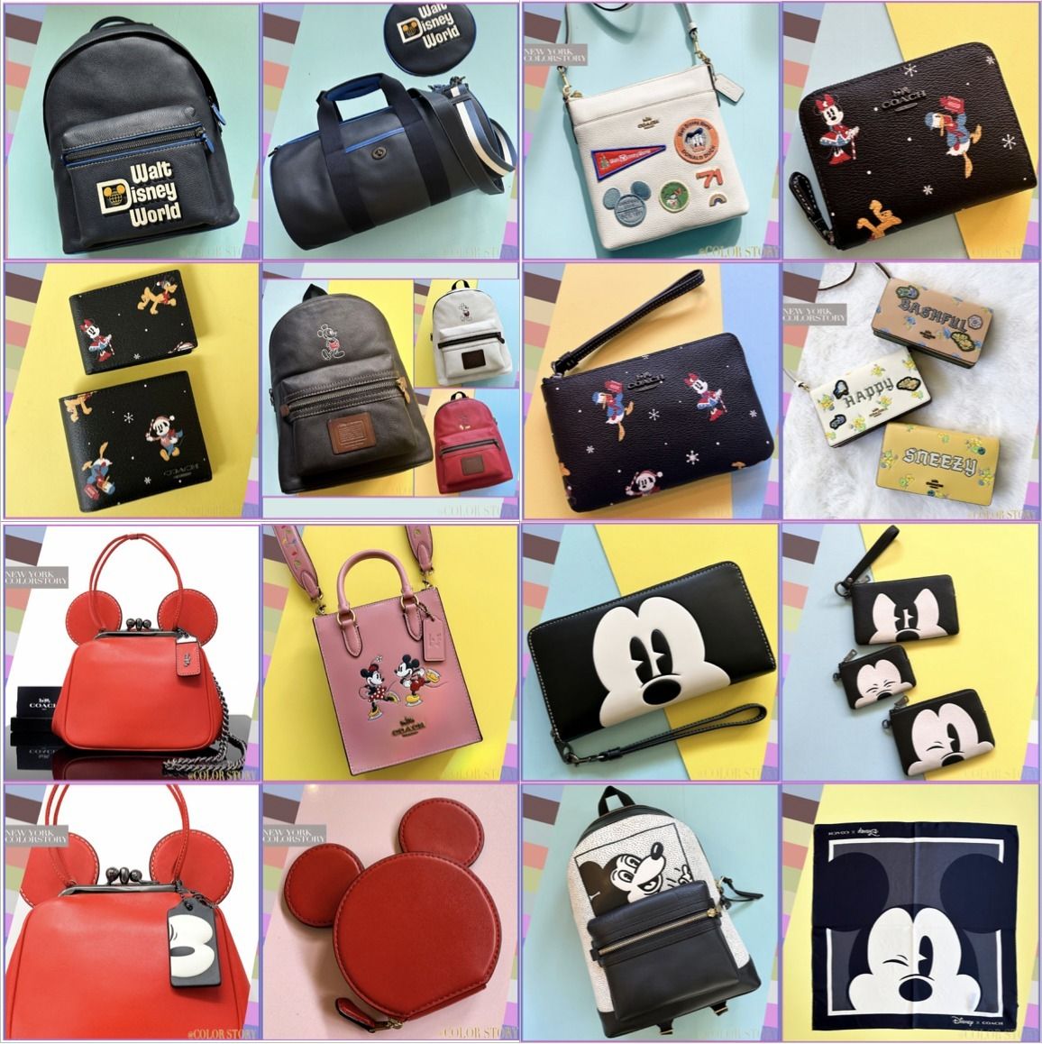 COACHxディズニー】○夢の共演○ミッキー○刺繍 カメラバッグ (Coach