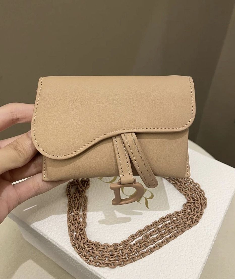 DIOR】限定数セール!! サドル ナノ ポーチ ショルダーチェーン (Dior