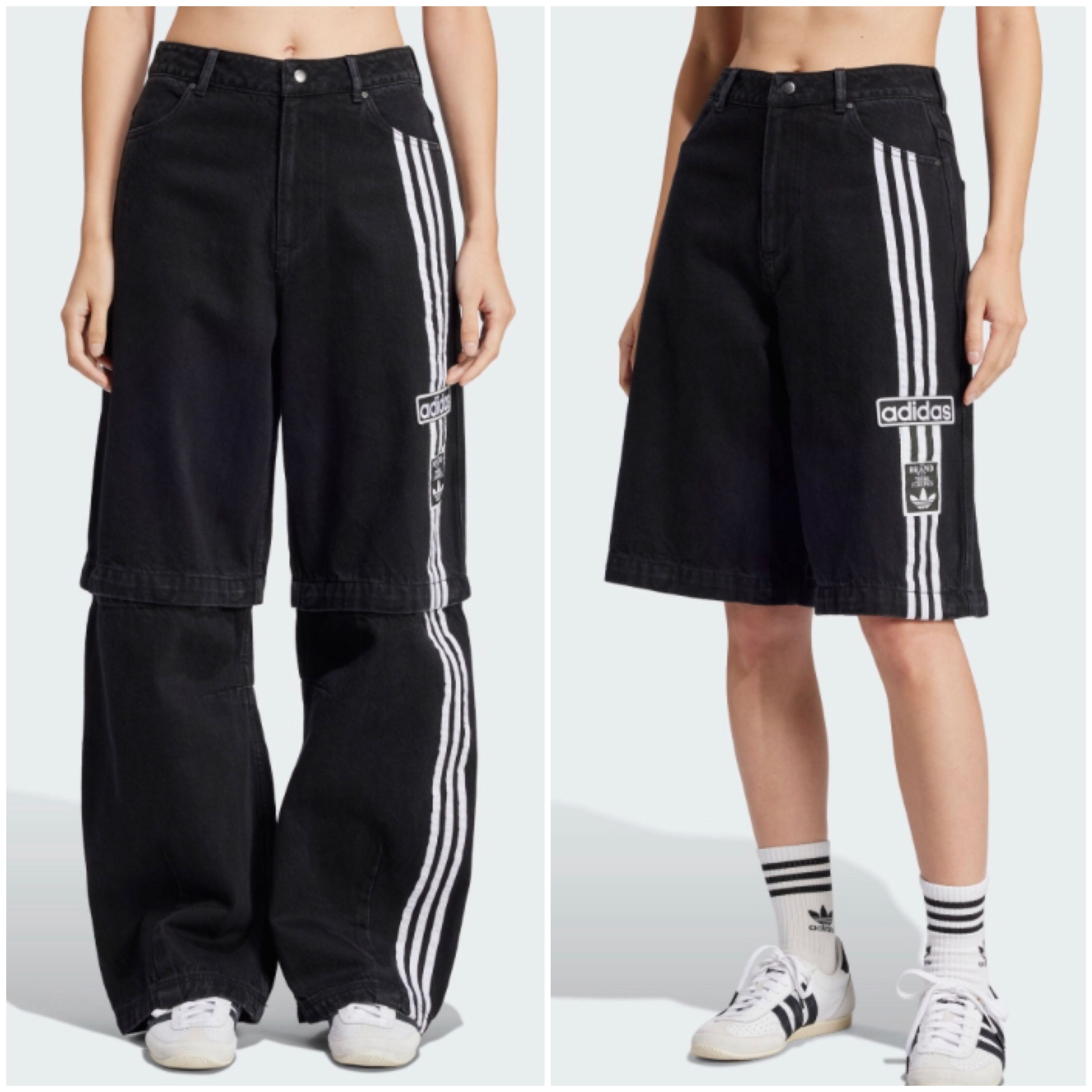 adidas】アディブレイク ADIBREAK DENIM TWO-IN-ONE パンツ (adidas