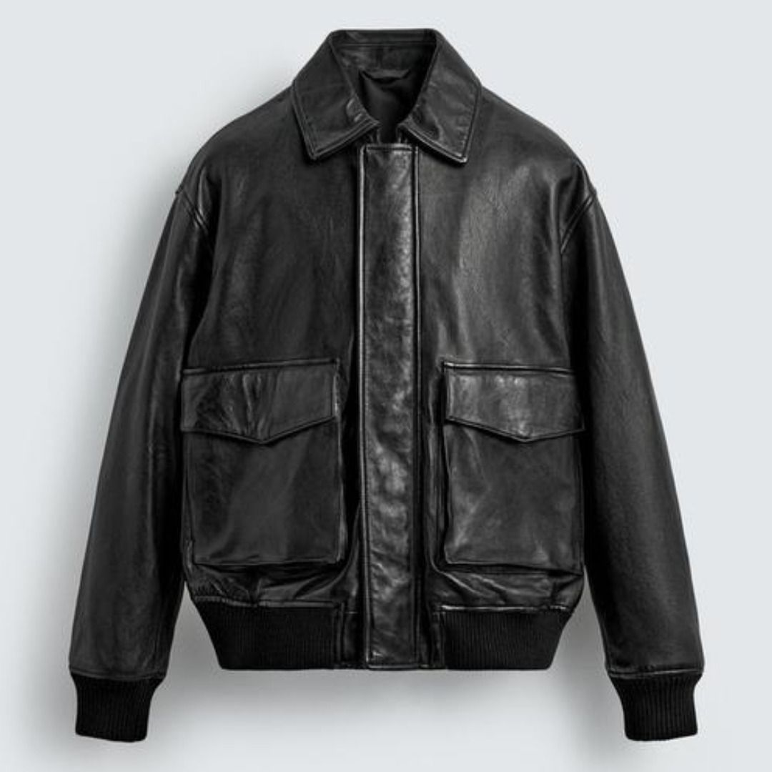 ZARA］レザーポケットジャケット (ZARA/レザージャケット) 5388/205