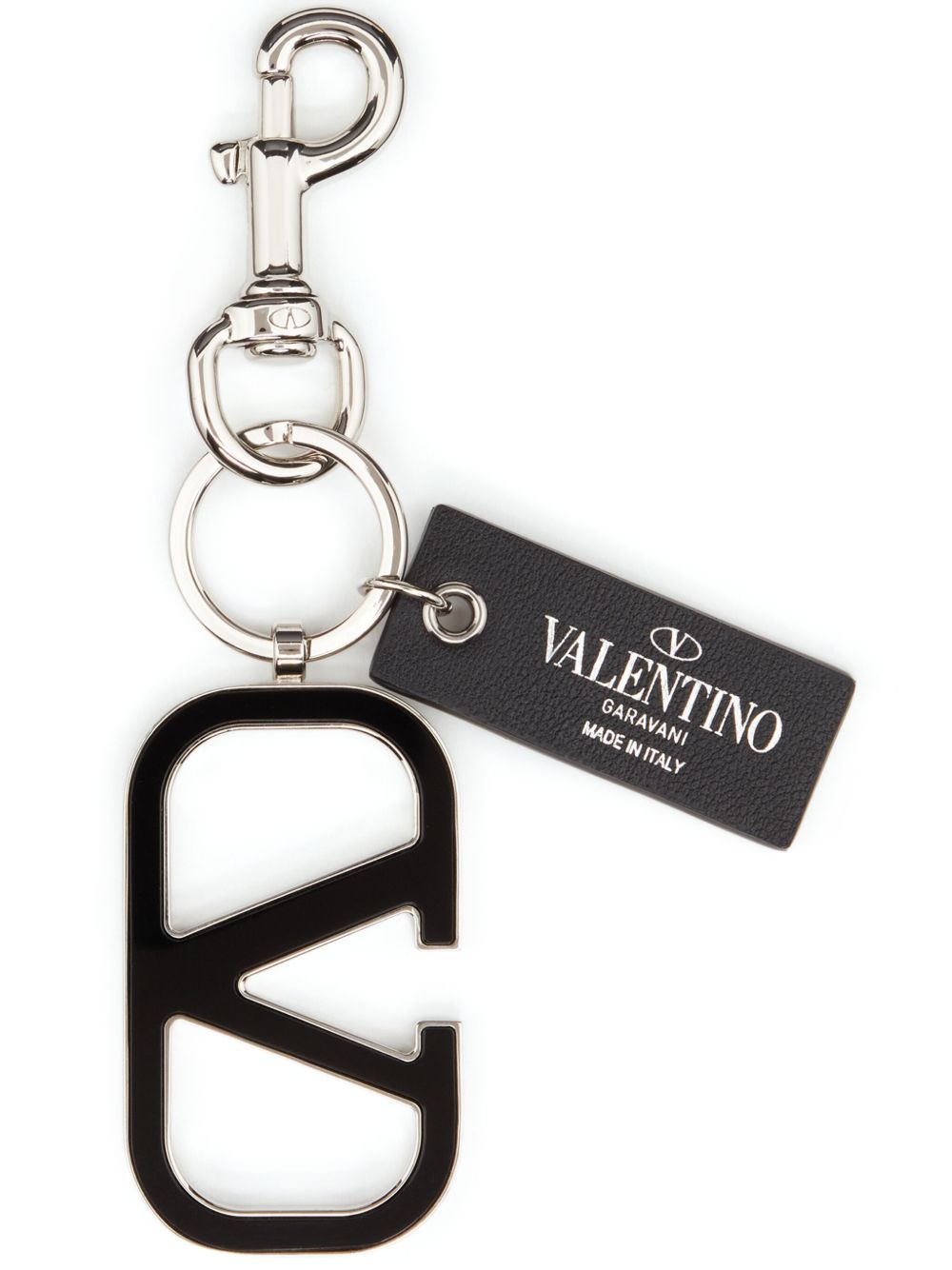 Valentino Garavani VLogo Signature Keyring | Black | FARFETCH JO