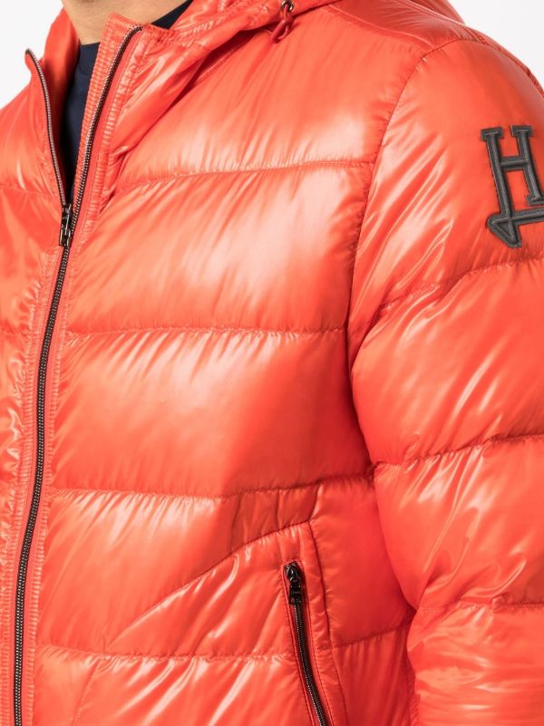 Herno ジップ パデッドジャケット | オレンジ | FARFETCH JP