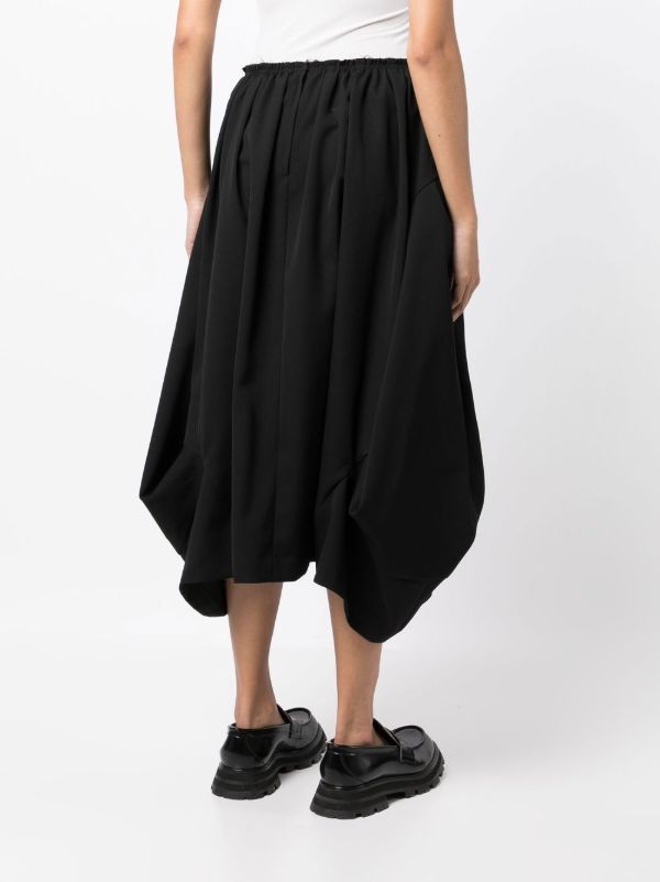 Comme Des Garçons Comme Des Garçons ギャザー スカート | ブラック