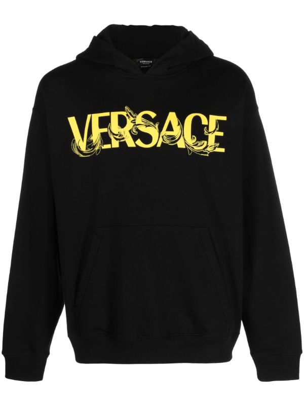 Versace ロゴ パーカー | ブラック | FARFETCH JP