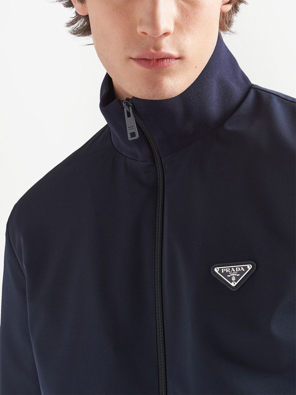 Prada ジップアップ ジャケット | ブルー | FARFETCH JP