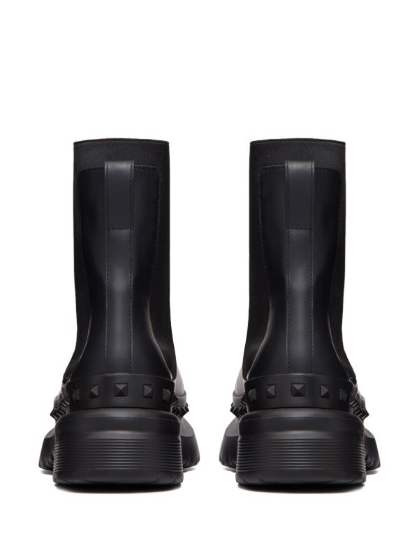 Valentino Garavani ロックスタッズ チェルシーブーツ | ブラック