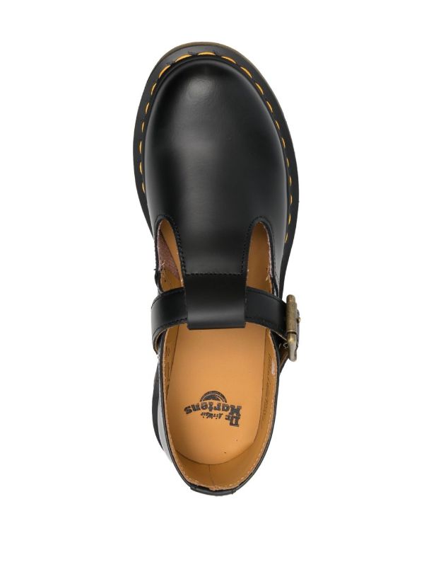 Dr. Martens Polley Mary Jane Leather Loafers | Black | FARFETCH