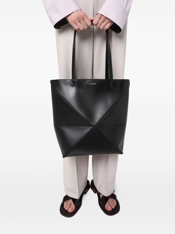 LOEWE パズル フォールド ハンドバッグ M | ブラック | FARFETCH JP