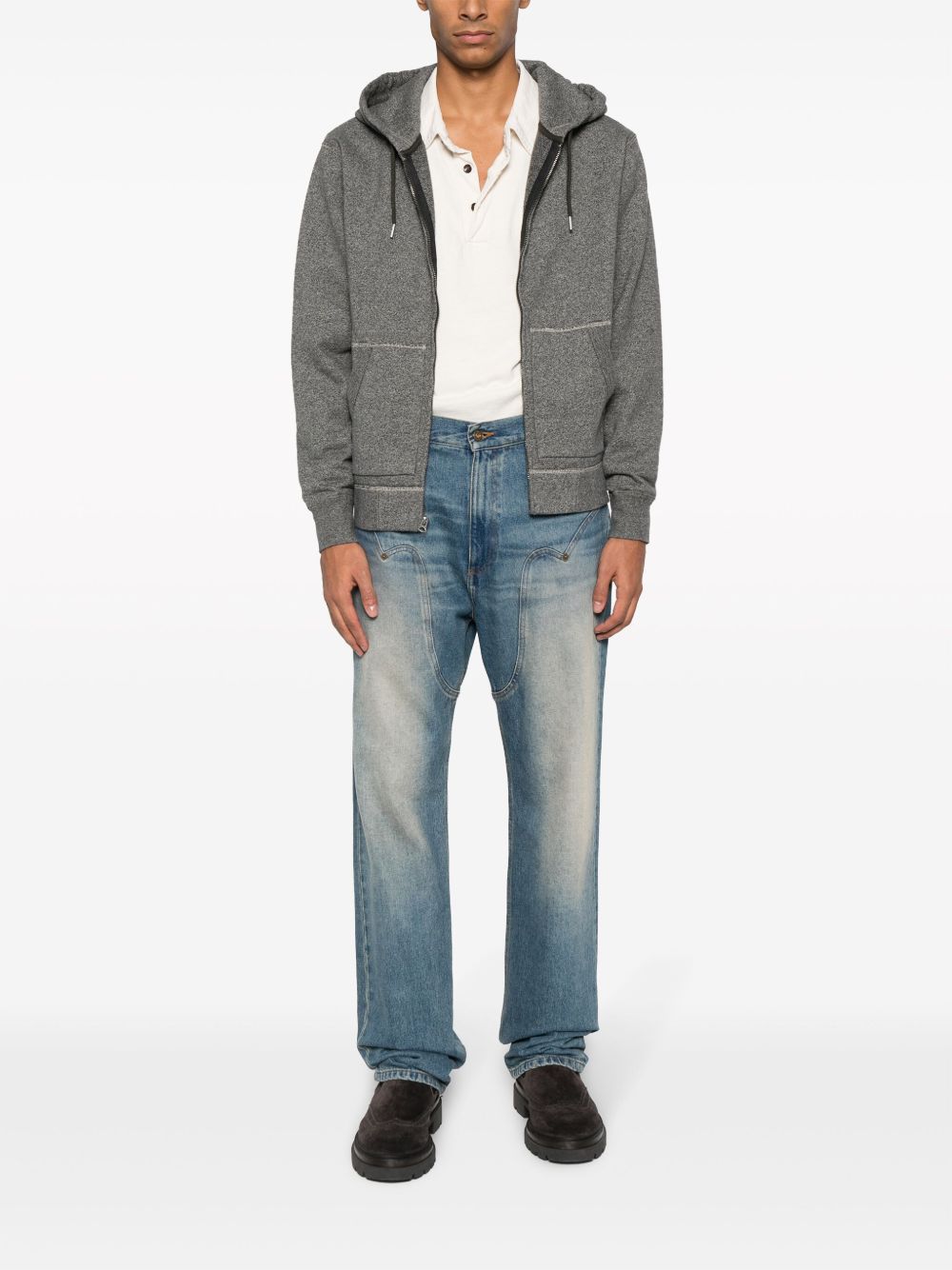 Ralph Lauren RRL ジップアップ パーカー | グレー | FARFETCH JP