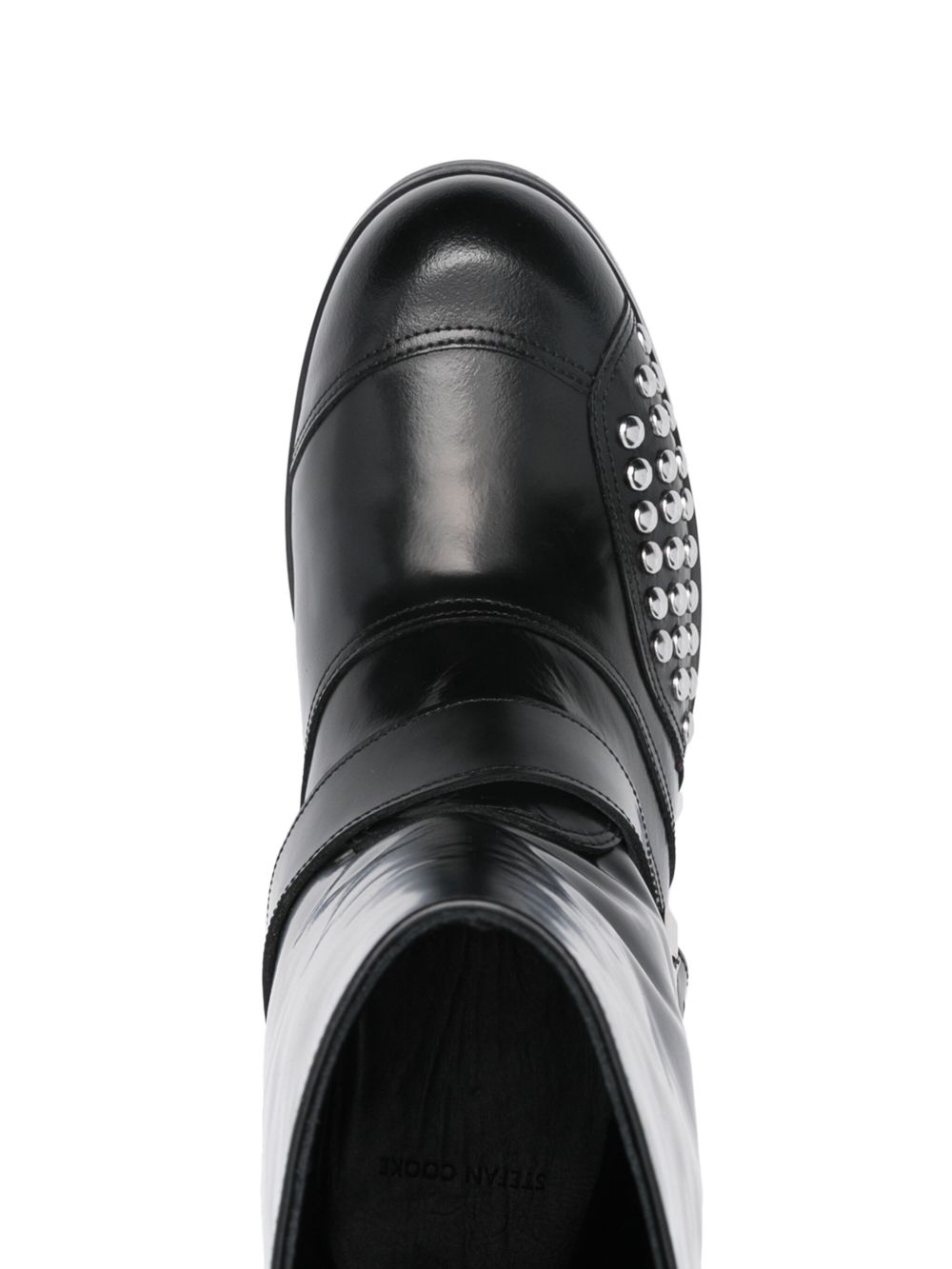 Stefan Cooke レザー バイカーブーツ | ブラック | FARFETCH JP