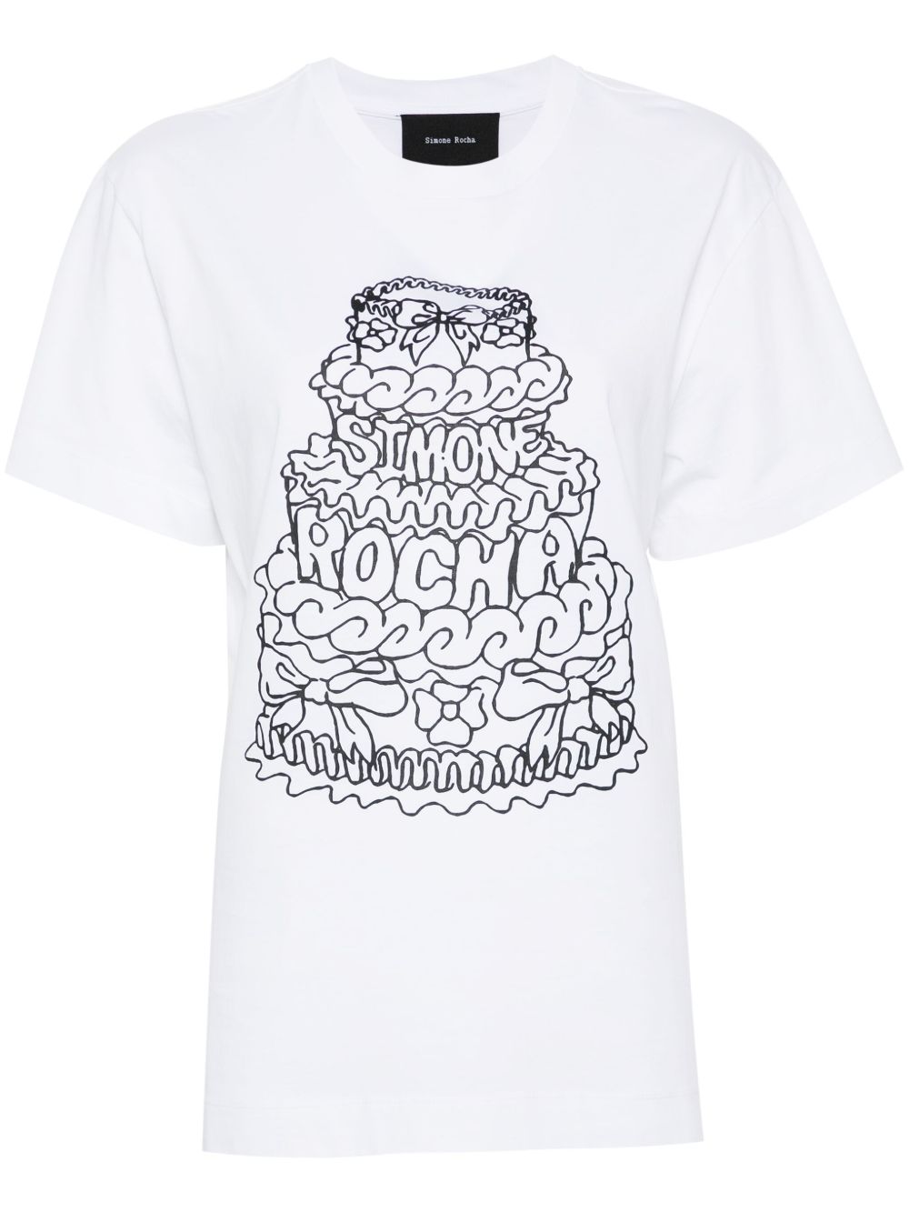 Simone Rocha プリント Tシャツ | ホワイト | FARFETCH JP