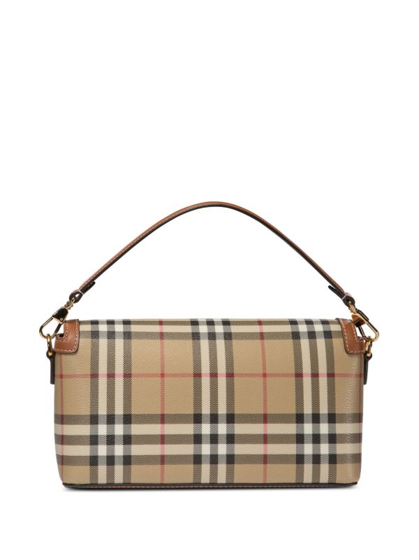 Burberry Vintage Check logo-plaque Shoulder Bag | Neutrals | FARFETCH