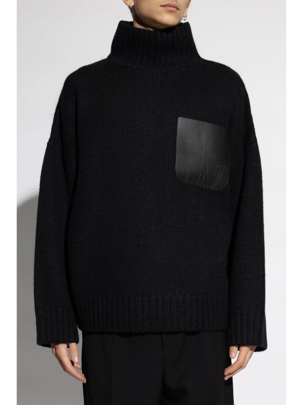 JW Anderson ハイネック セーター | ブラック | FARFETCH JP