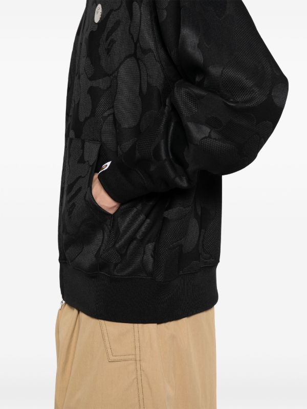 A BATHING APE® カモフラージュ ジップパーカー | ブラック | FARFETCH JP