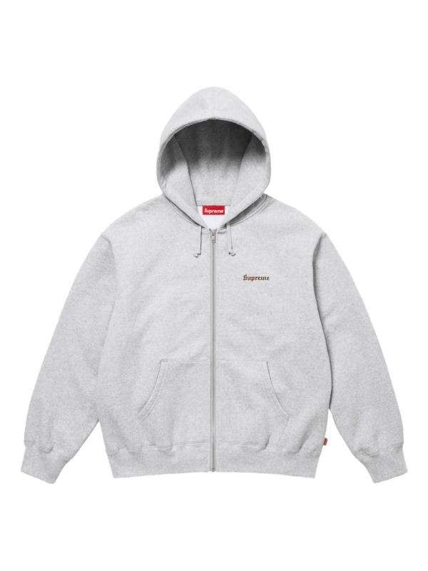 Supreme Crest SS 25 - Grey ジップアップ パーカー | グレー