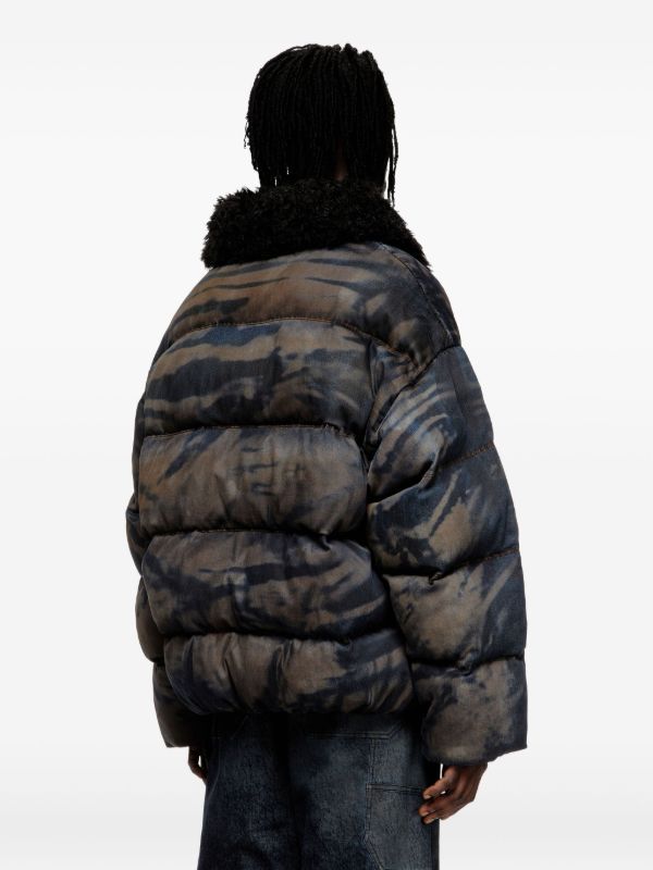 Diesel キルティング パデッドジャケット | ブラック | FARFETCH JP