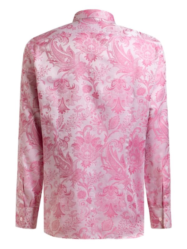 ETRO ペイズリーシャツ | ピンク | FARFETCH JP